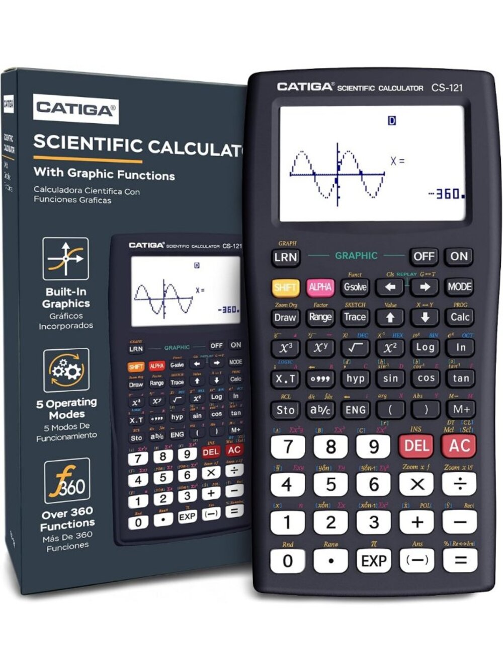 Graphing Scientific Calculator for Students - Multi-Mode Functions, Ideal for